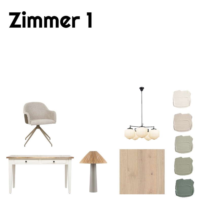 Zimmer 1 Interior Design Mood Board by Müller