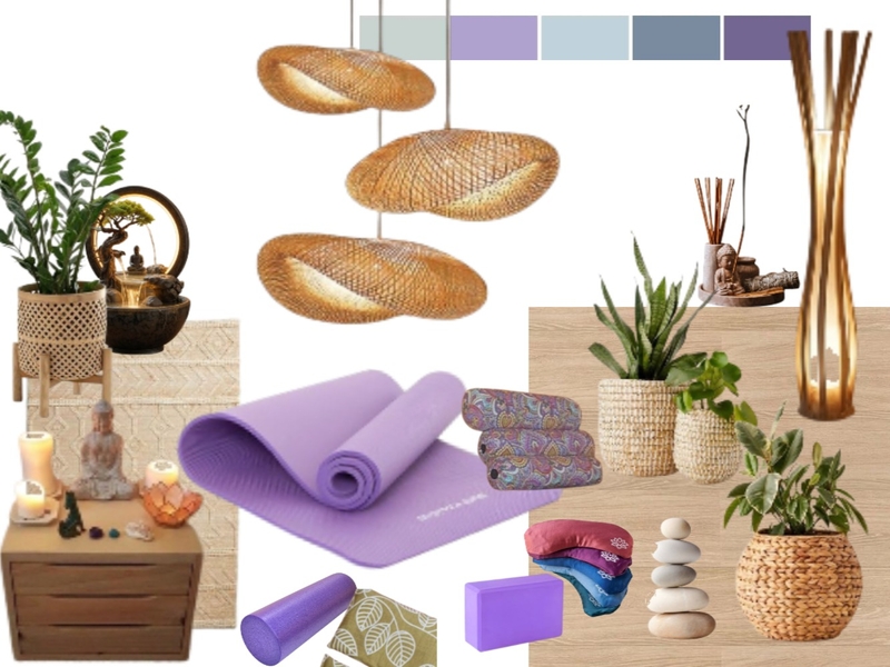 YOGA Interior Design Mood Board by ANADESARMAS1