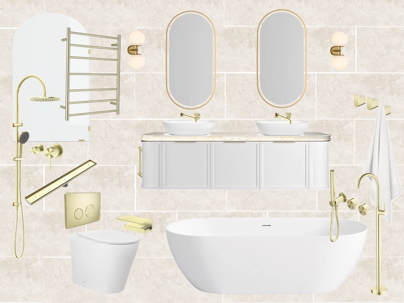 Ensuite - Otti Hampshire and Noosa Interior Design Mood Board by Velda Ensuite - Otti Hampshire and Noosa Interior Design Mood Board by Velda