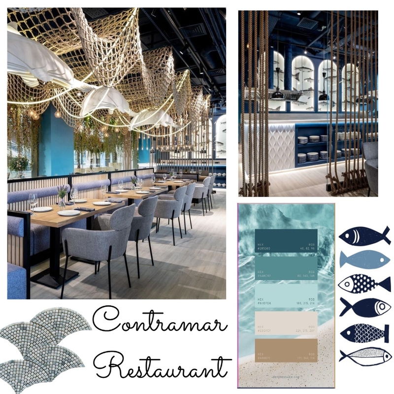 Mood board Seafood restaruant Mood Board by Marisol on Style Sourcebook