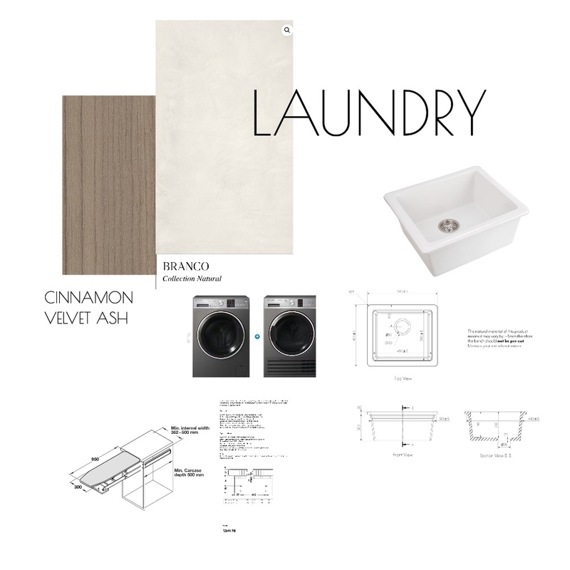 ROYAL TROON LAUNDRY Interior Design Mood Board by Paradiso