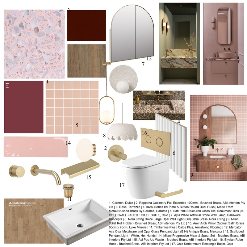 Grandma's PowderRoom Mood Board by Becker Sunner Consulting on Style Sourcebook