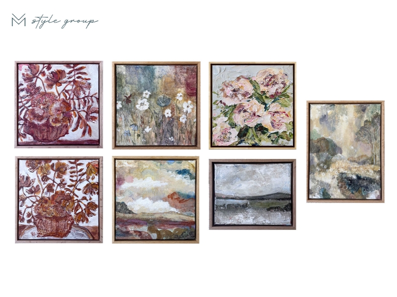 Entry artwork Interior Design Mood Board by The VM Style Group