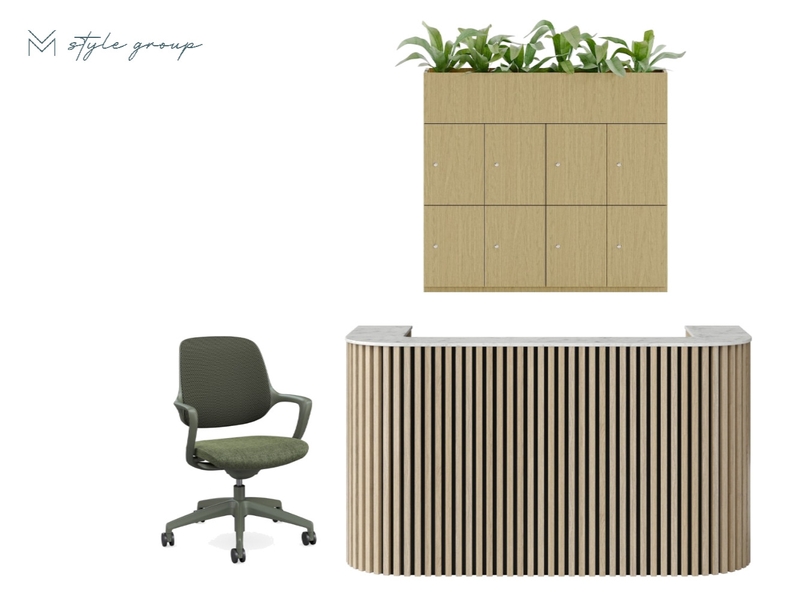 Reception Area 1 Interior Design Mood Board by The VM Style Group