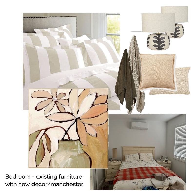 LG Master bedroom -existing furniture + Interior Design Mood Board by KM2639