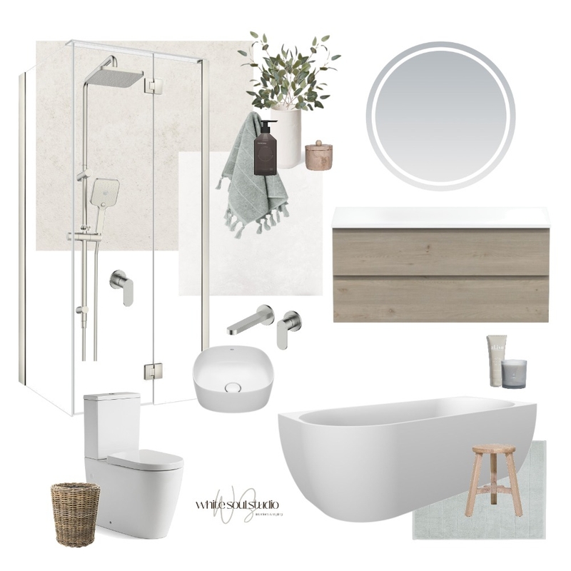 Contemporary Main Bathroom Mood Board by White Soul Studio | Interiors & Styling on Style Sourcebook