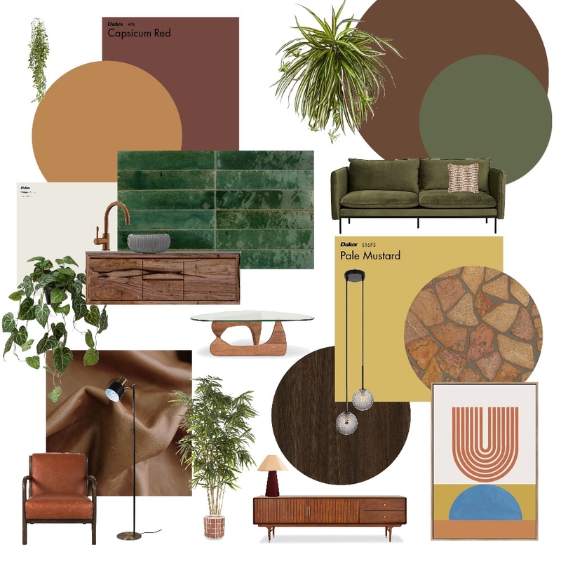 Mid-Century Modern Mood Board by teangiford on Style Sourcebook