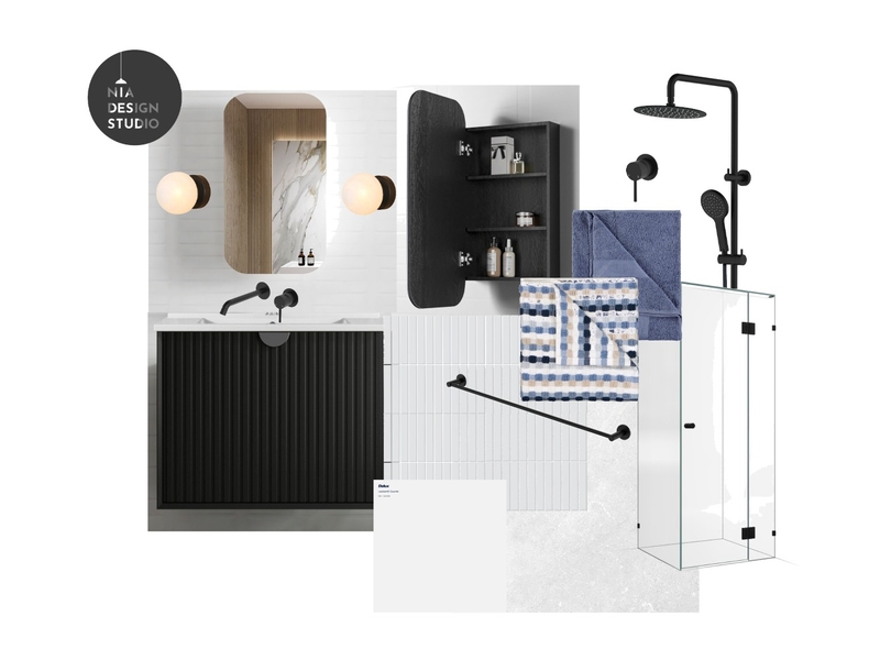 Iron & Indigo - Bathroom Mood Board by NIA Design Studio on Style Sourcebook