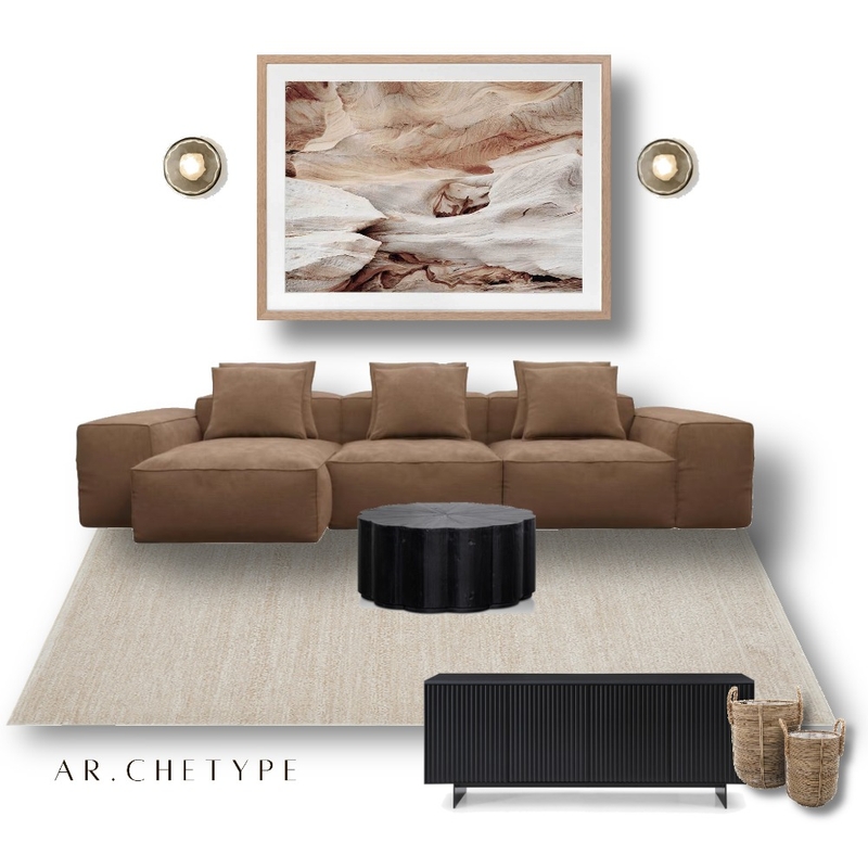 Caramello Living Room Mood Board by AR.CHETYPE DESIGN on Style Sourcebook