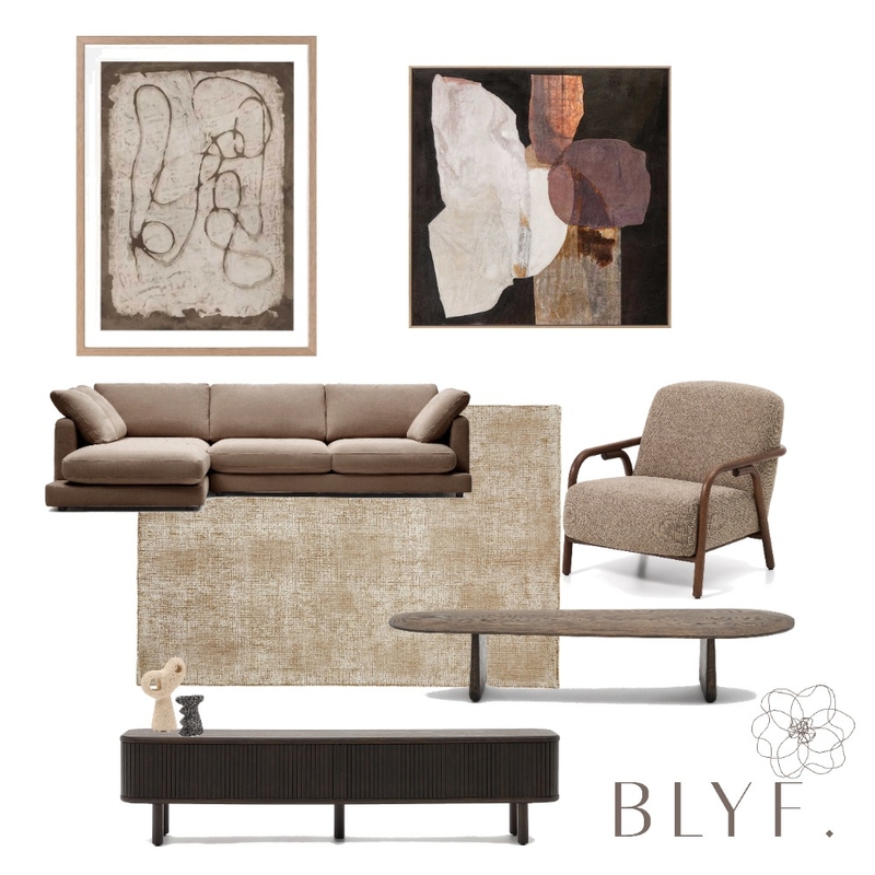 Wood and neutral vibes living Mood Board by BLYF Interiors on Style Sourcebook