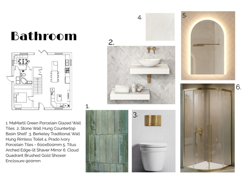 Bathroom sample board Mood Board by Jiuyuandi on Style Sourcebook