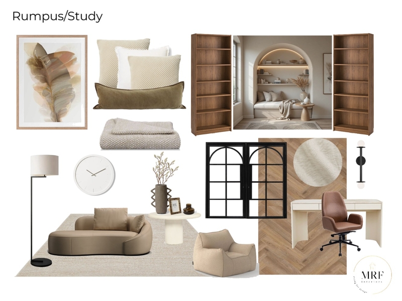 Rumpus/Study Mood Board by mrfinteriors on Style Sourcebook