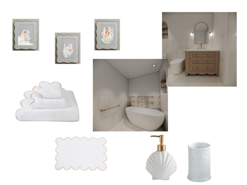 baño sirena Interior Design Mood Board by Studiohomeluxury