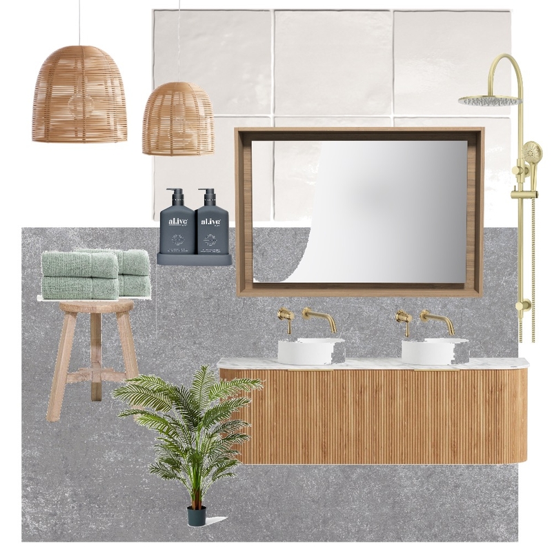 Brass beauty Interior Design Mood Board by Maplestaginganddesign