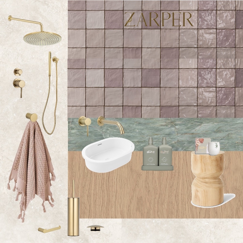 Dekota's Bathroom Mood Board by Zarper Interiors on Style Sourcebook