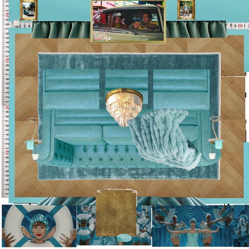 Cinema Blue Colour Drench Mood Board by dl2407 on Style Sourcebook