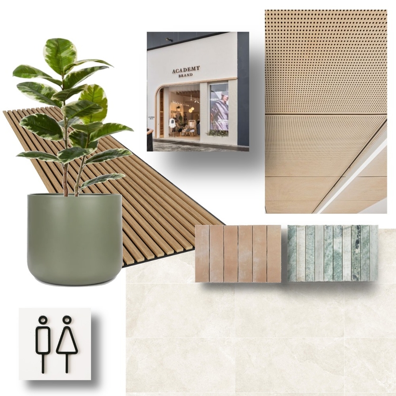 Parkes Retail General Interior Design Mood Board by Holm & Wood.