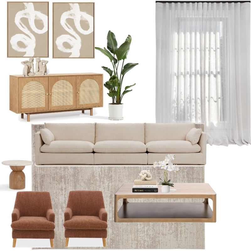 Tyshia Galteau Living Room Interior Design Mood Board by jdarinteriors