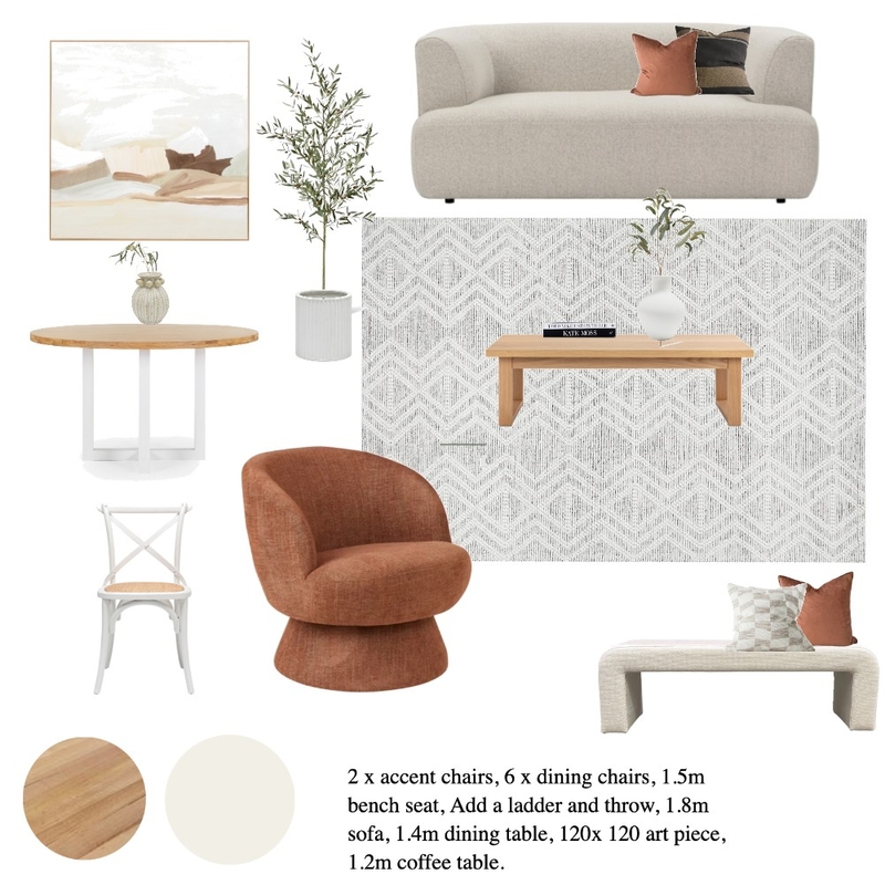 Our formal living dining Interior Design Mood Board by Chantelborg1314