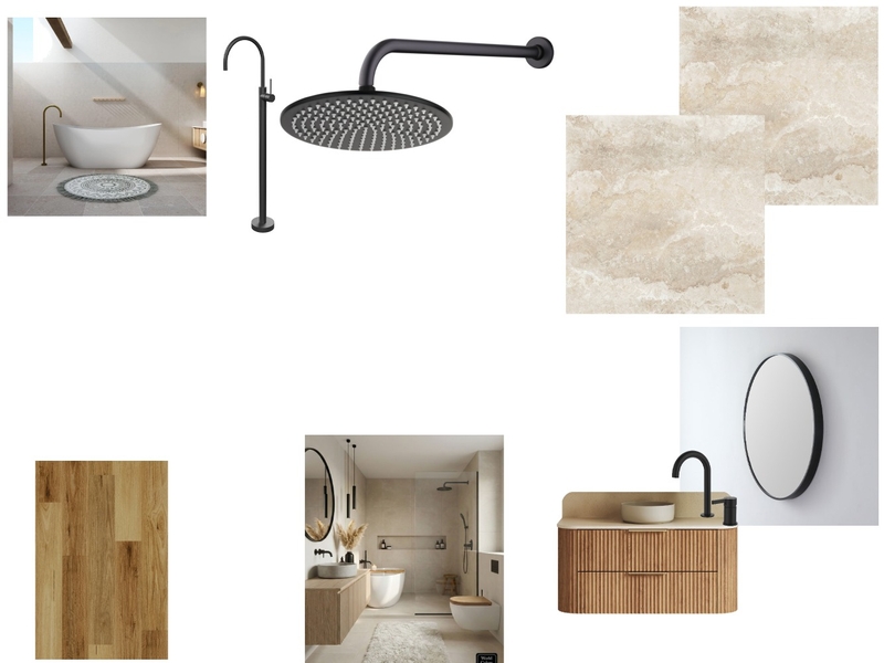 Main Bathroom Interior Design Mood Board by Nakers