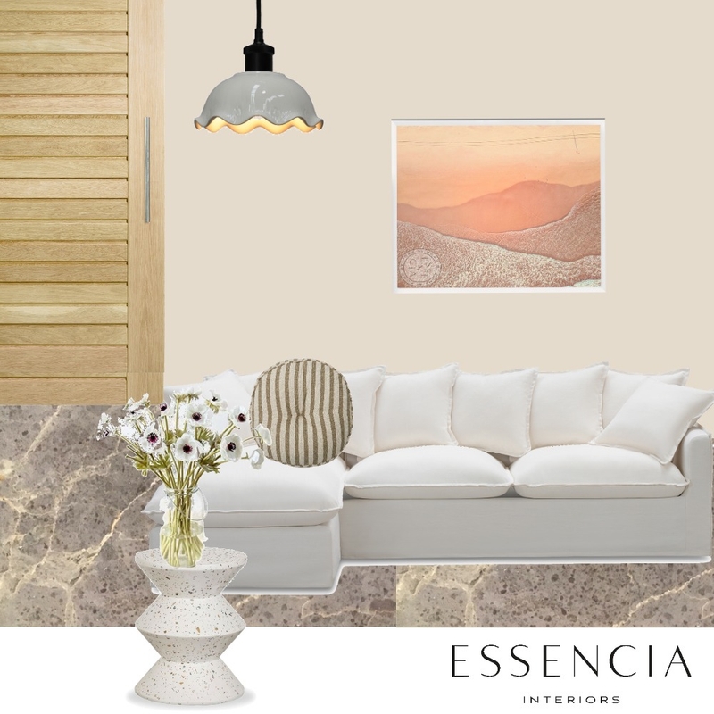Neutral Lounge Interior Design Mood Board by Essencia Interiors