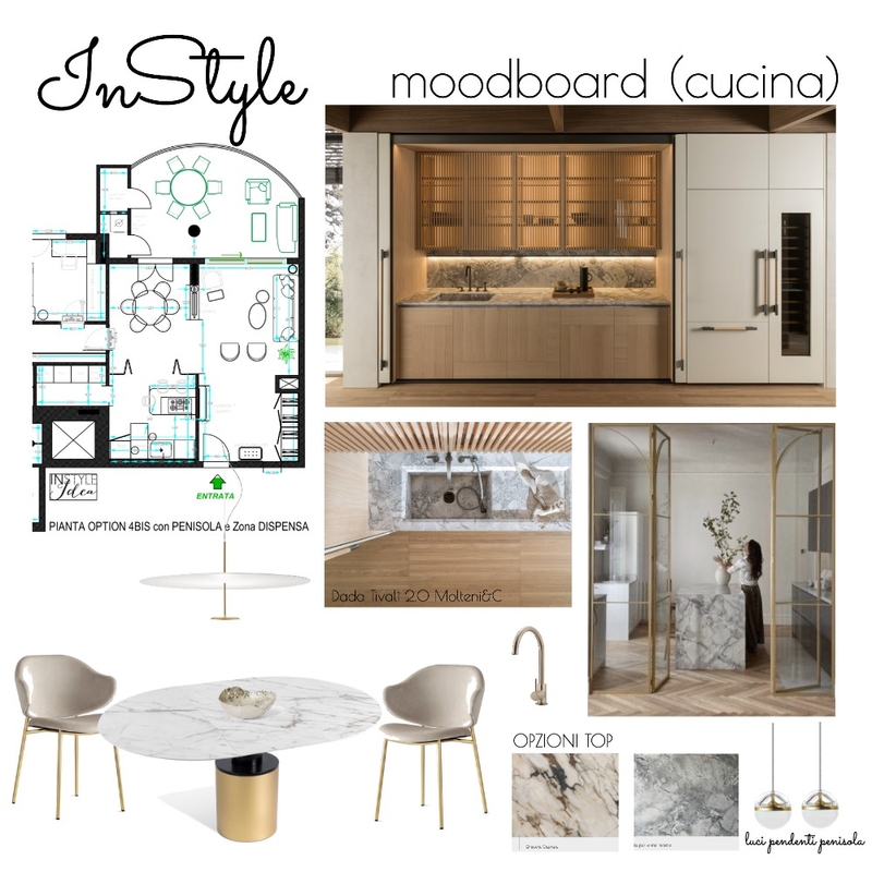 Moodboard Kitchen Ginestre Interior Design Mood Board by InStyle Idea