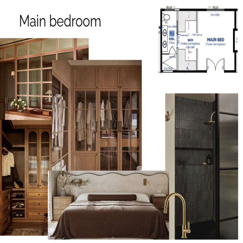 Main Bedroom Interior Design Mood Board by SamanthaEberhart