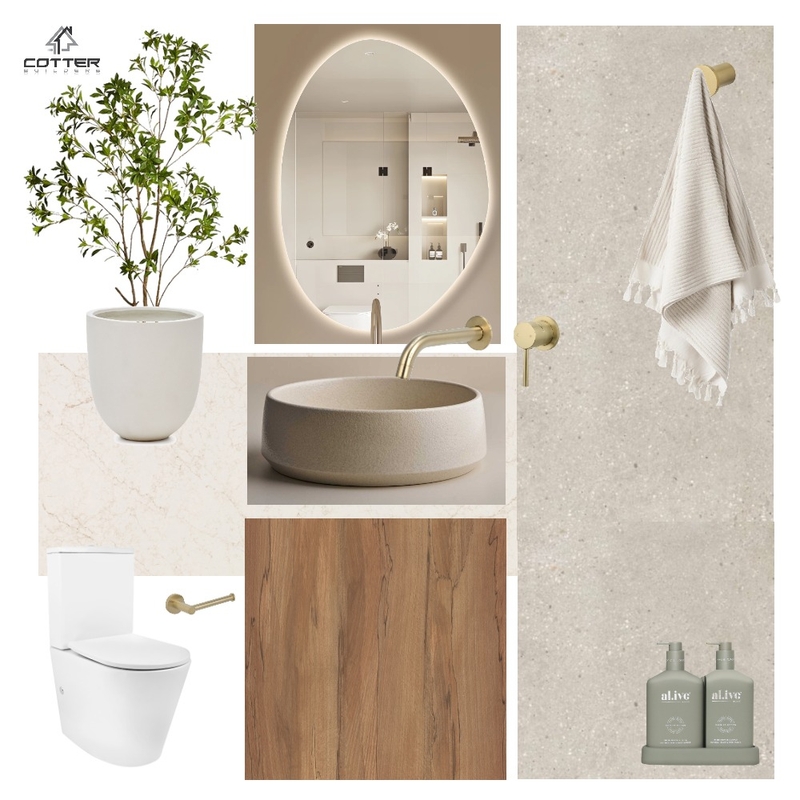Everleigh - Powder Room Mood Board by Cotter Builders on Style Sourcebook