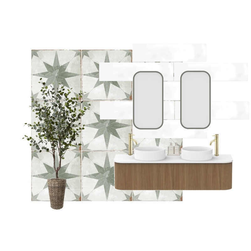 Green Bathroom Mood Board by _janeinteriors on Style Sourcebook