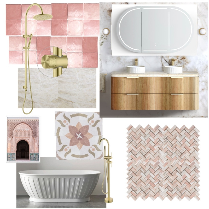 Otti Pink Interior Design Mood Board by Alexiaeliopoulos