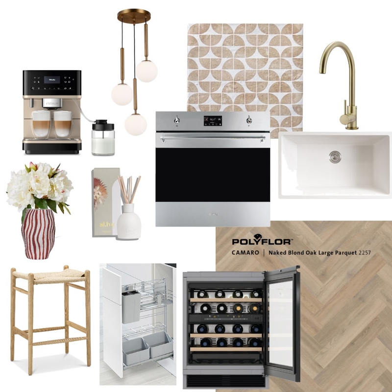 Warm toned Kitchen Mood Board by Amelia.May on Style Sourcebook