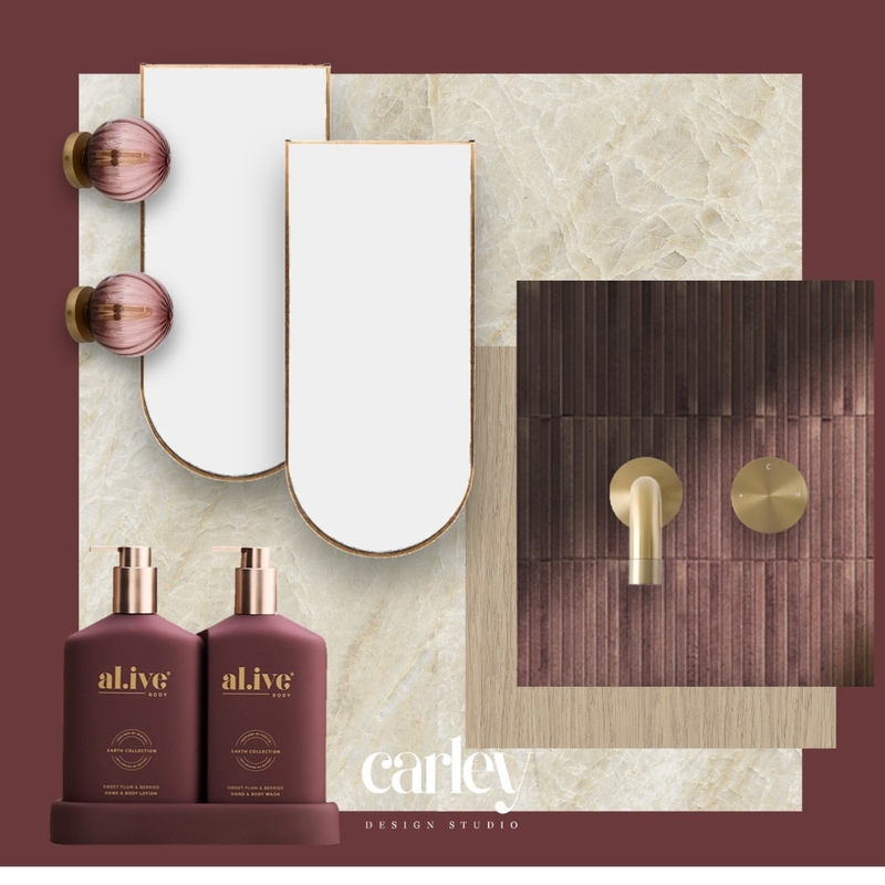Lux Oyster Burgundy Mood Board by Carley Design Studio on Style Sourcebook
