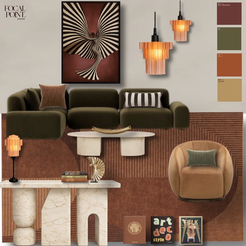Art Deco/ Classical Lounge Opt 2 Mood Board by Focal Point Interior Design on Style Sourcebook