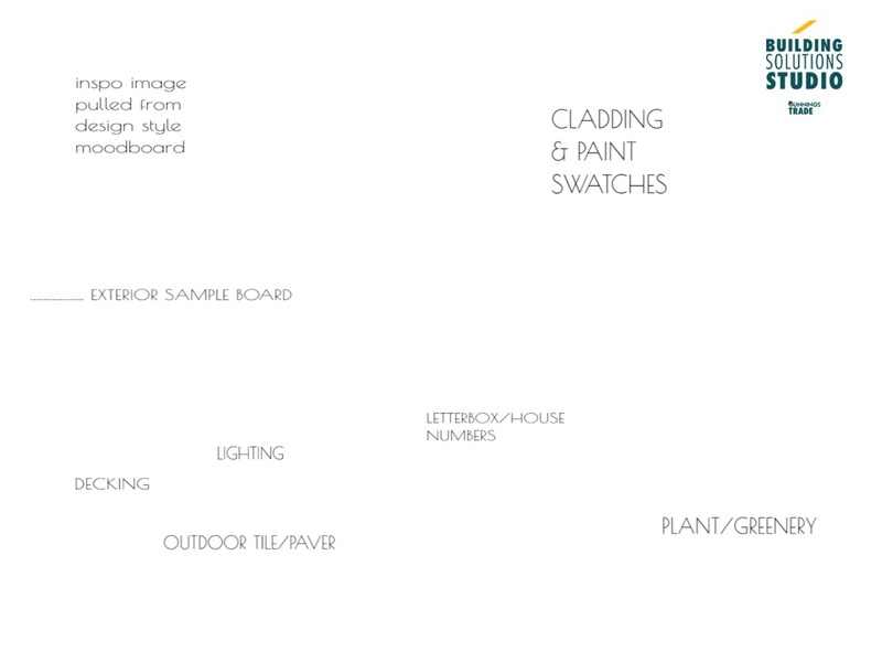 TEMPLATE - EXTERIOR SAMPLE BOARD Interior Design Mood Board by bsschwh@bunnings.com.au