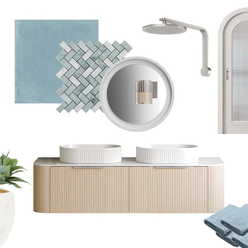 Coastal Bathroom Interior Design Mood Board by Moodblogs