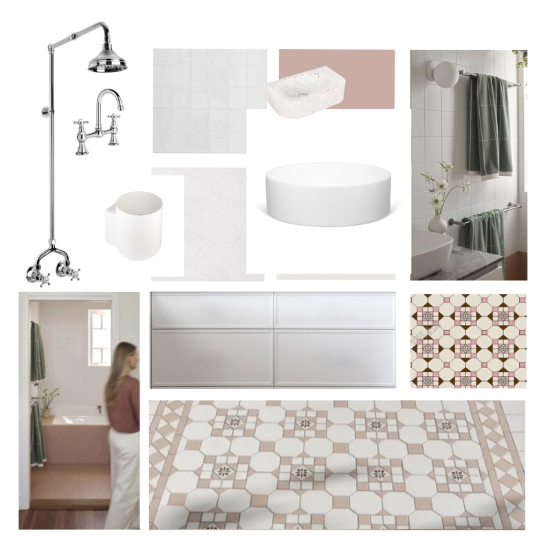 Hazlebank - Powder Room re organised with wall hung 2 Mood Board by Dennis Hill Architecture on Style Sourcebook