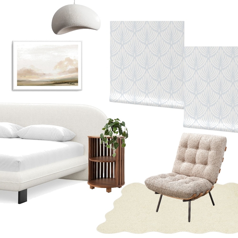 Scallop Tear Medium Drawn Blue and Cream Mood Board by Janiel on Style Sourcebook