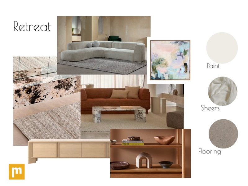 Retreat - Norrie Interior Design Mood Board by Morrissey Blinds & Interiors - Home Styling