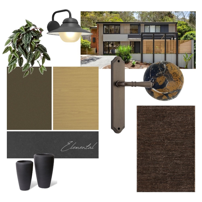 Elemental | Front Facade Inspiration Mood Board by DECO Australia on Style Sourcebook