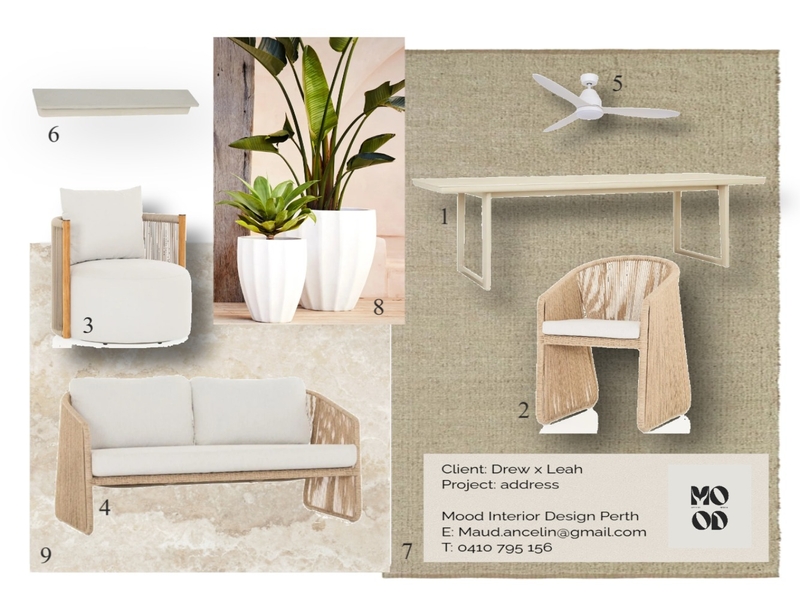 Drew x Leah Outdoor Mood Board by maud.ancelin on Style Sourcebook