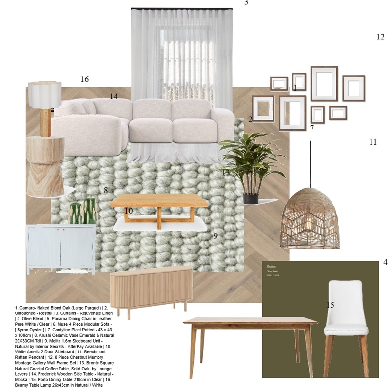 MATERIAIS MOOD BOARD LIVING AND DINING 2 Mood Board by Nadja Suani on Style Sourcebook
