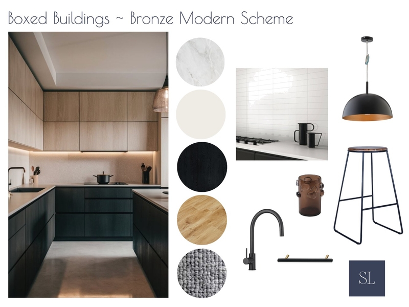 Boxed Buildings ~ Bronze Modern Scheme 2 Mood Board by Sharon Lynch Interior Design on Style Sourcebook