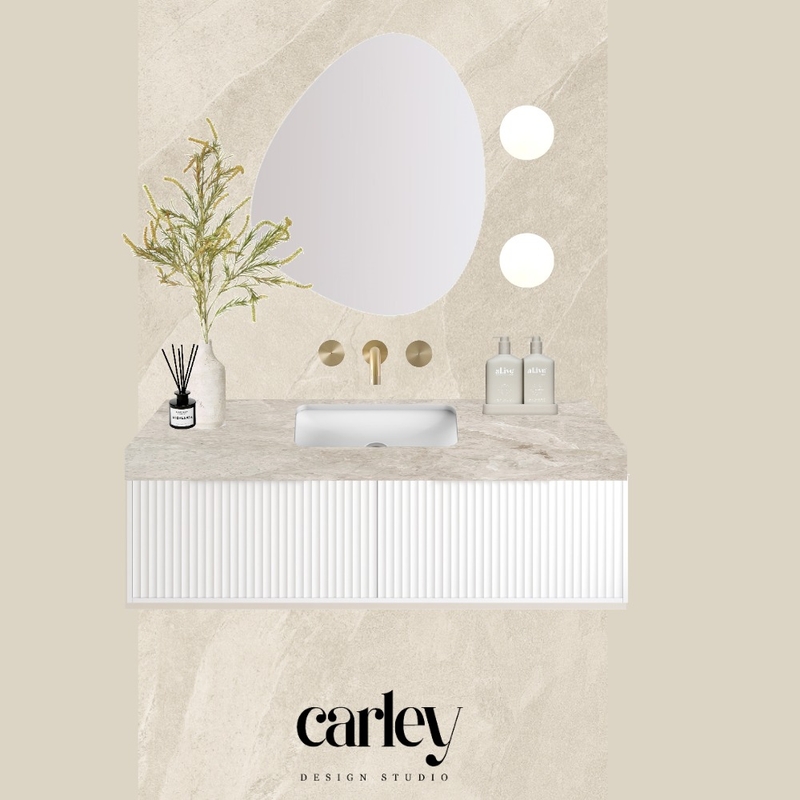 Powder Room Mood Board - Brazilian X White Flute Mood Board by Carley Design Studio on Style Sourcebook