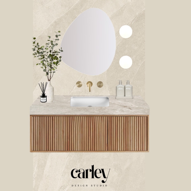 Powder Room Mood Board - Brazilian X Oak Mood Board by Carley Design Studio on Style Sourcebook