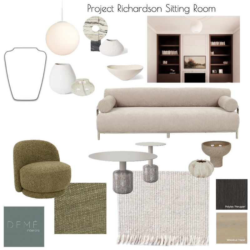 Sitting Room Mood Board by Demé Interiors on Style Sourcebook