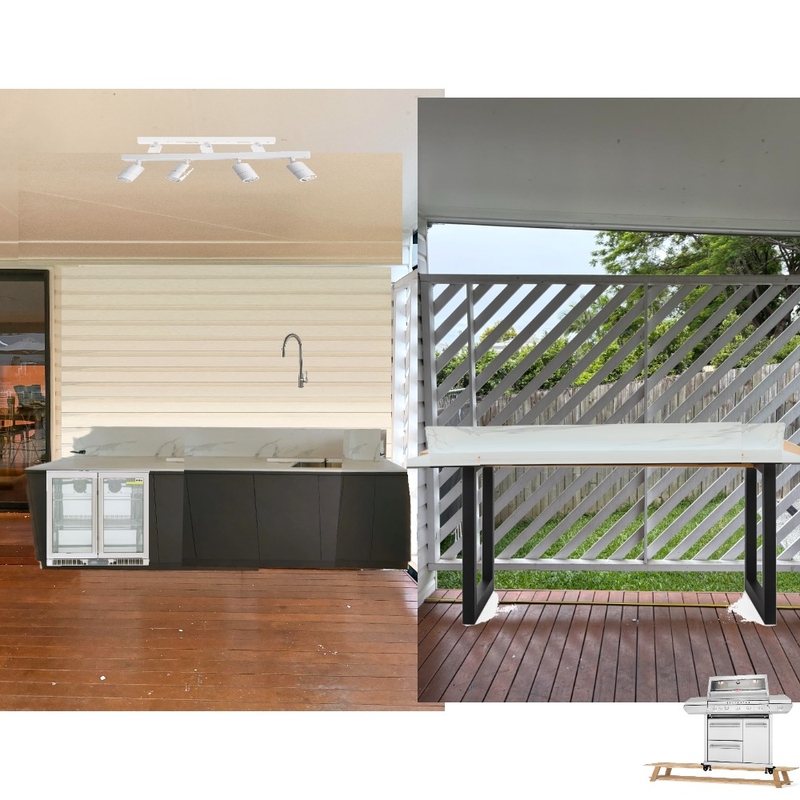 oudoor kitchen with stone floating bench Mood Board by georgiaburkin@hotmail.com on Style Sourcebook