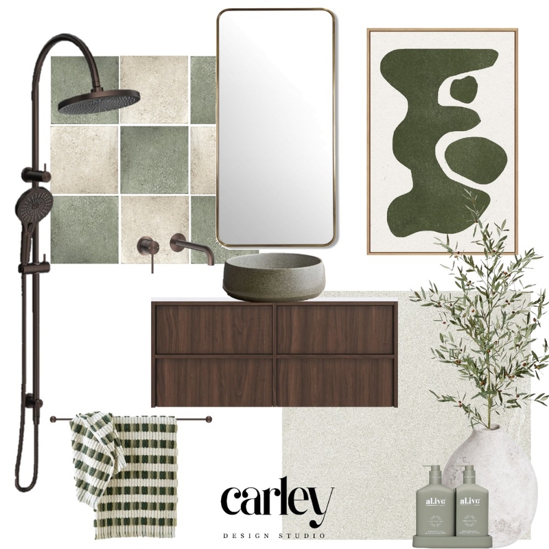 Bathroom Mood Board - Walnut X Sculpt Mood Board by Carley Design Studio on Style Sourcebook