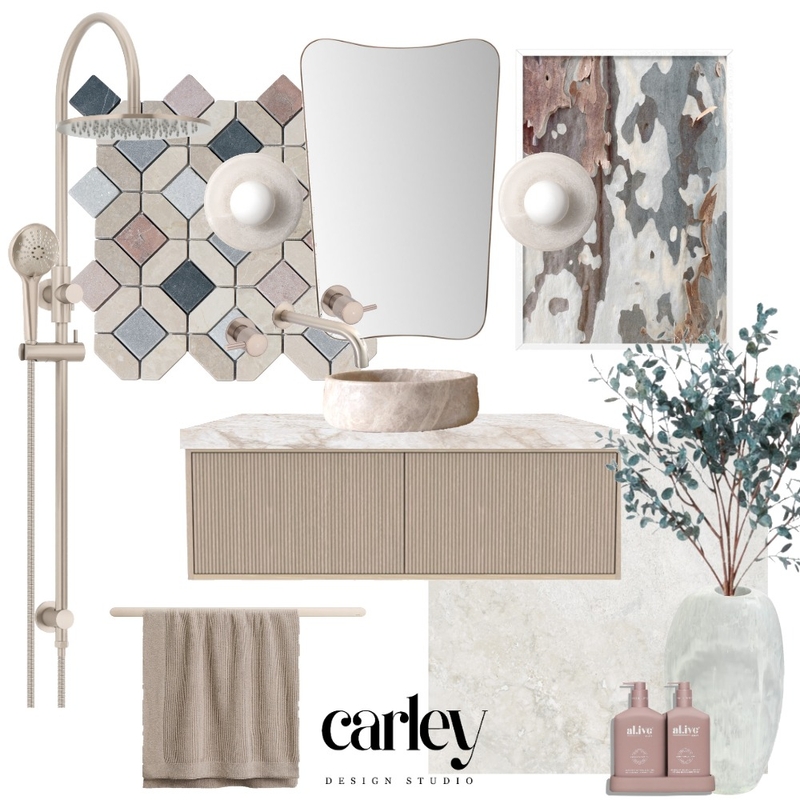 Bathroom Mood Board - Zahri X Fortress Mood Board by Carley Design Studio on Style Sourcebook