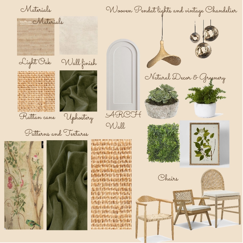 Botanical Cafe Mood Board by Hanamasiondesign on Style Sourcebook