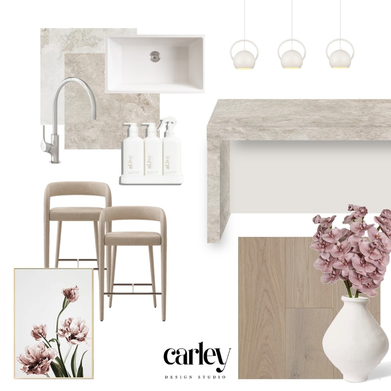 Kitchen Mood Board - Enchant Champagne Mood Board by Carley Design Studio on Style Sourcebook